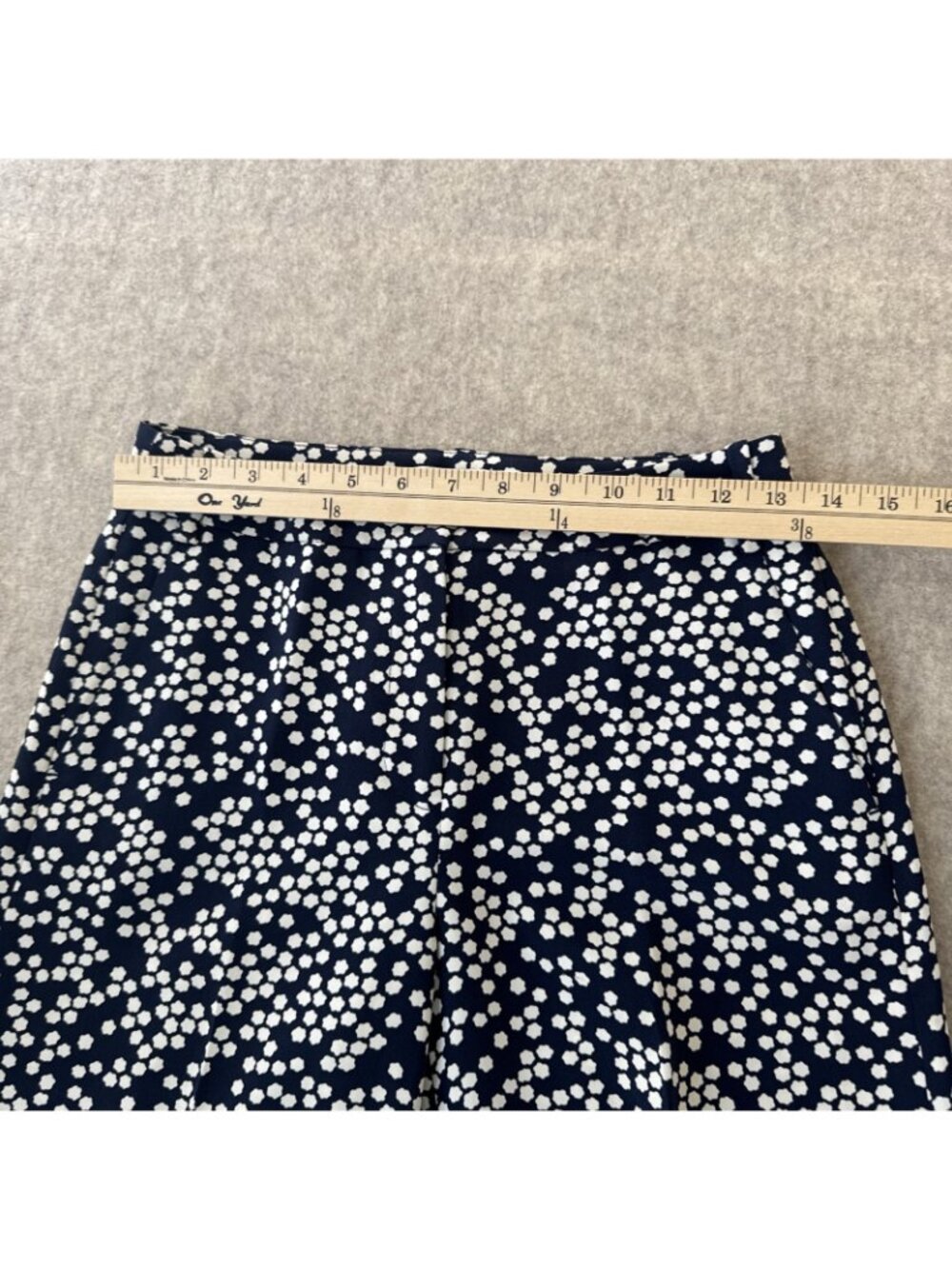 Boden Nancy Culottes Womens 2P Navy Floral High Waist Cropped‎ - Picture 5 of 13